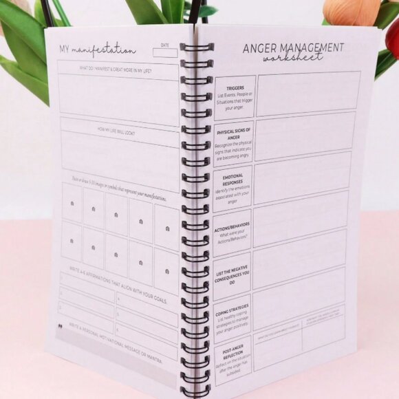 Mental Health Journal 6 In 1 Spiral Bound NWT - Picture 4 of 4